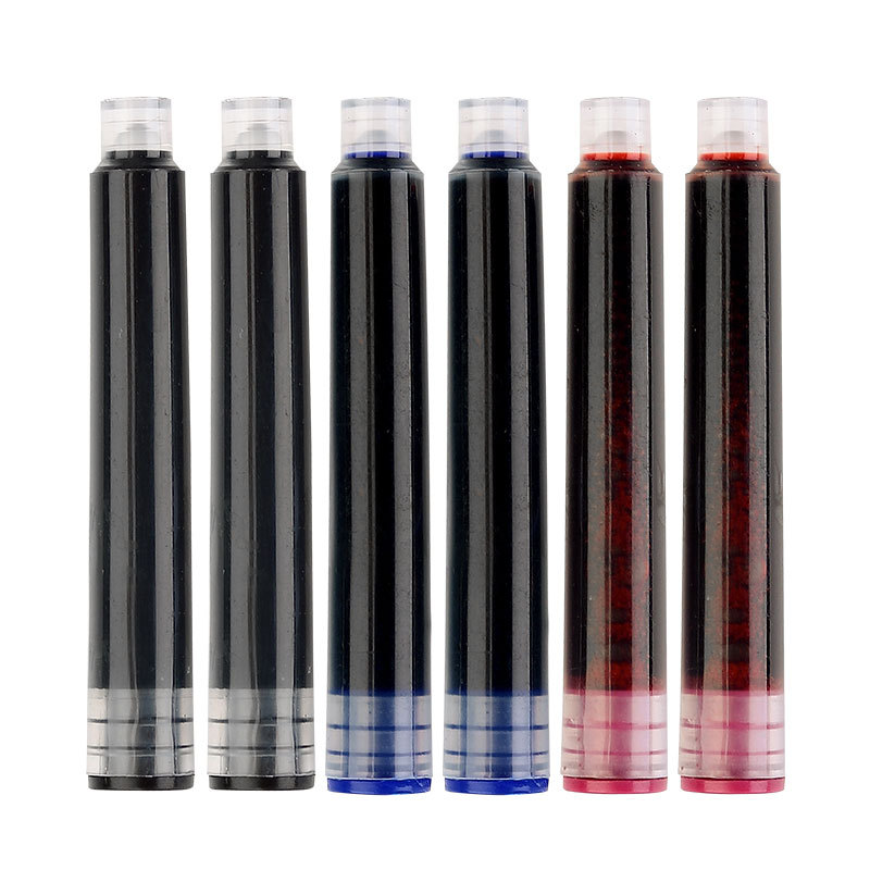 Weizhuang 3.4mm caliber universal blue black red ink bag fountain pen combination suit plastic student pen accessories