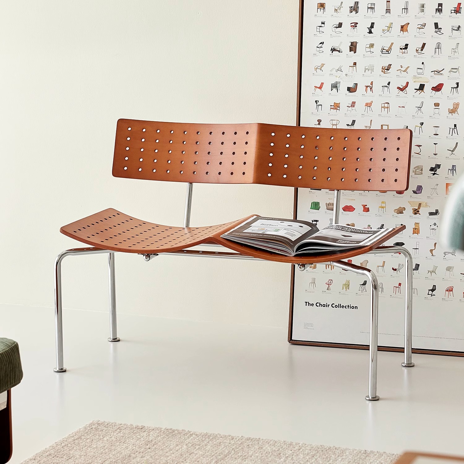 Винтажная скамья из массива дерева для дома, дизайнерская длинная скамья для смены обуви, двойная скамья в спальне, креативный пуф