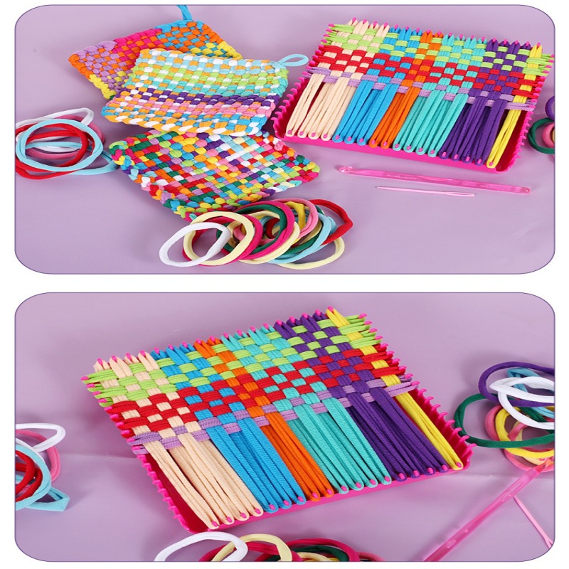 Manufacturers elastic woven towel ring DIY rope ring woven elastic rope woven toys children's creative matching rubber band