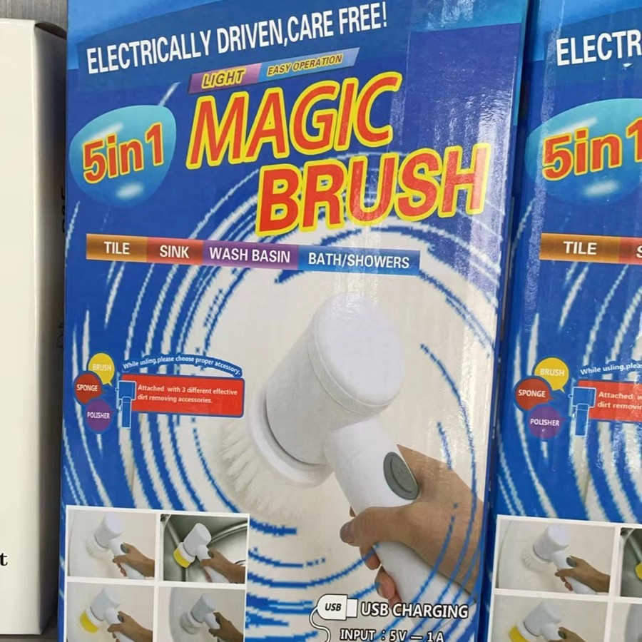 Cross-border household multifunctional kitchen bathroom toilet corner bowl brush shoe brush handheld wireless electric cleaning brush