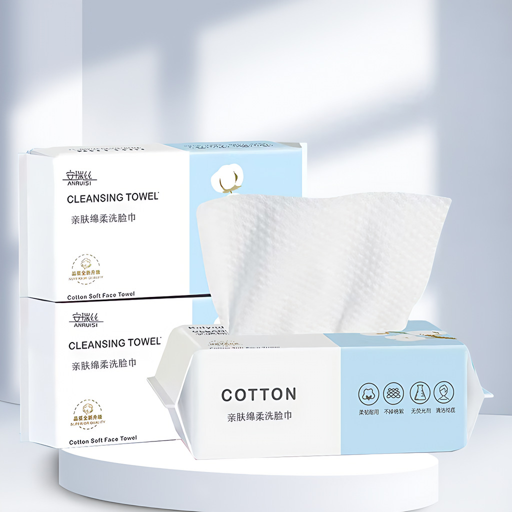 Paper Towel Disposable Wholesale Makeup Remover Cotton Thickened Pearl Pattern Cleansing Towel Removable Face Towel Student Face Wiping Towel