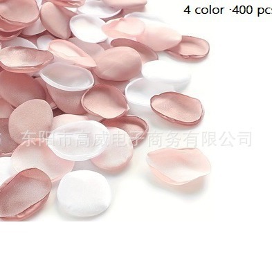 Хит продаж Amazon горячие края шелковые лепестки роз свадебное праздничное украшение ручная работа симулированные лепестки 500 шт