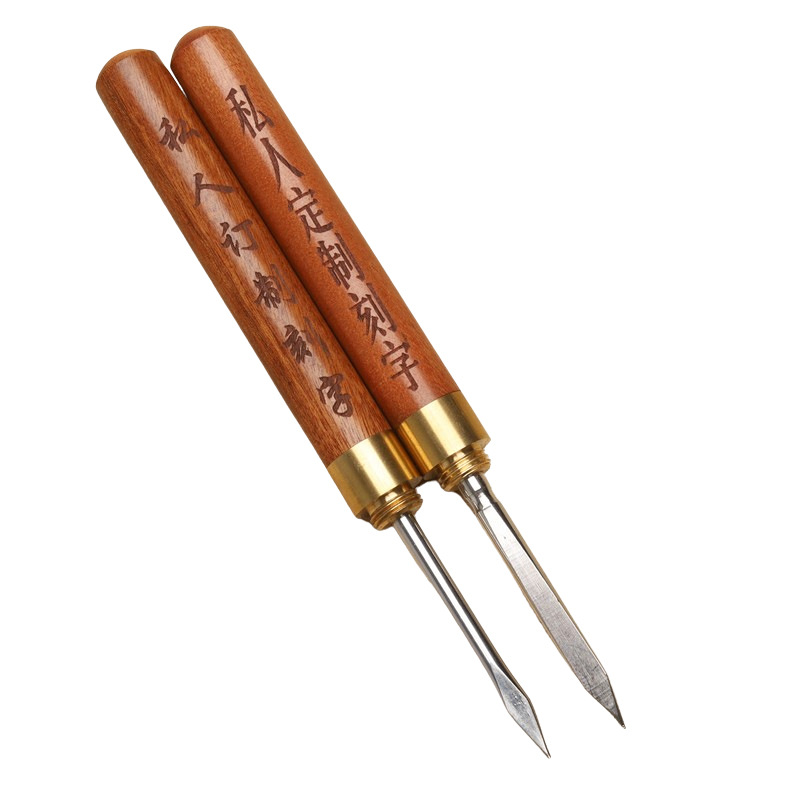 Quality Stainless Steel Ebony Tea Knife Tea Needle Pu'Er Tea Knife Tea Cone Tea Set Accessories Manufacturer Engraving Custom Logo