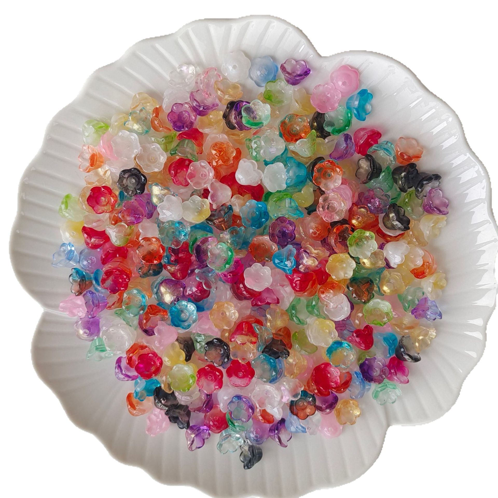 bell flower orchid flower bud colored glaze petals handmade diy pendant tassel material antique hanfu hairpin accessories