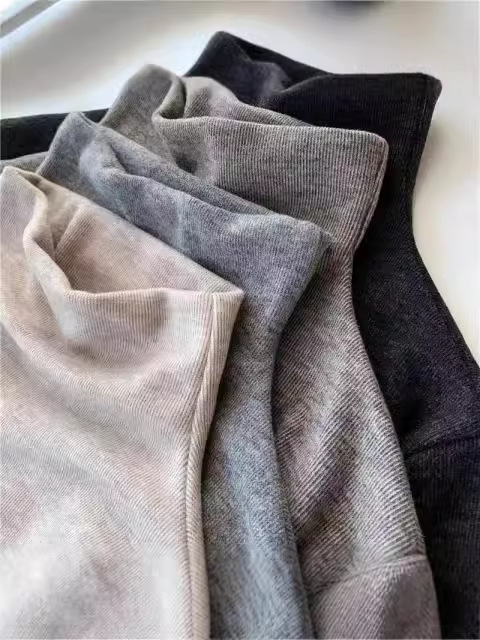 Cashmere 280g Thickened Warm Semi-high Neck Base Shirt Autumn and Winter New Slim Fit Solid Color All-match Long Sleeve Top