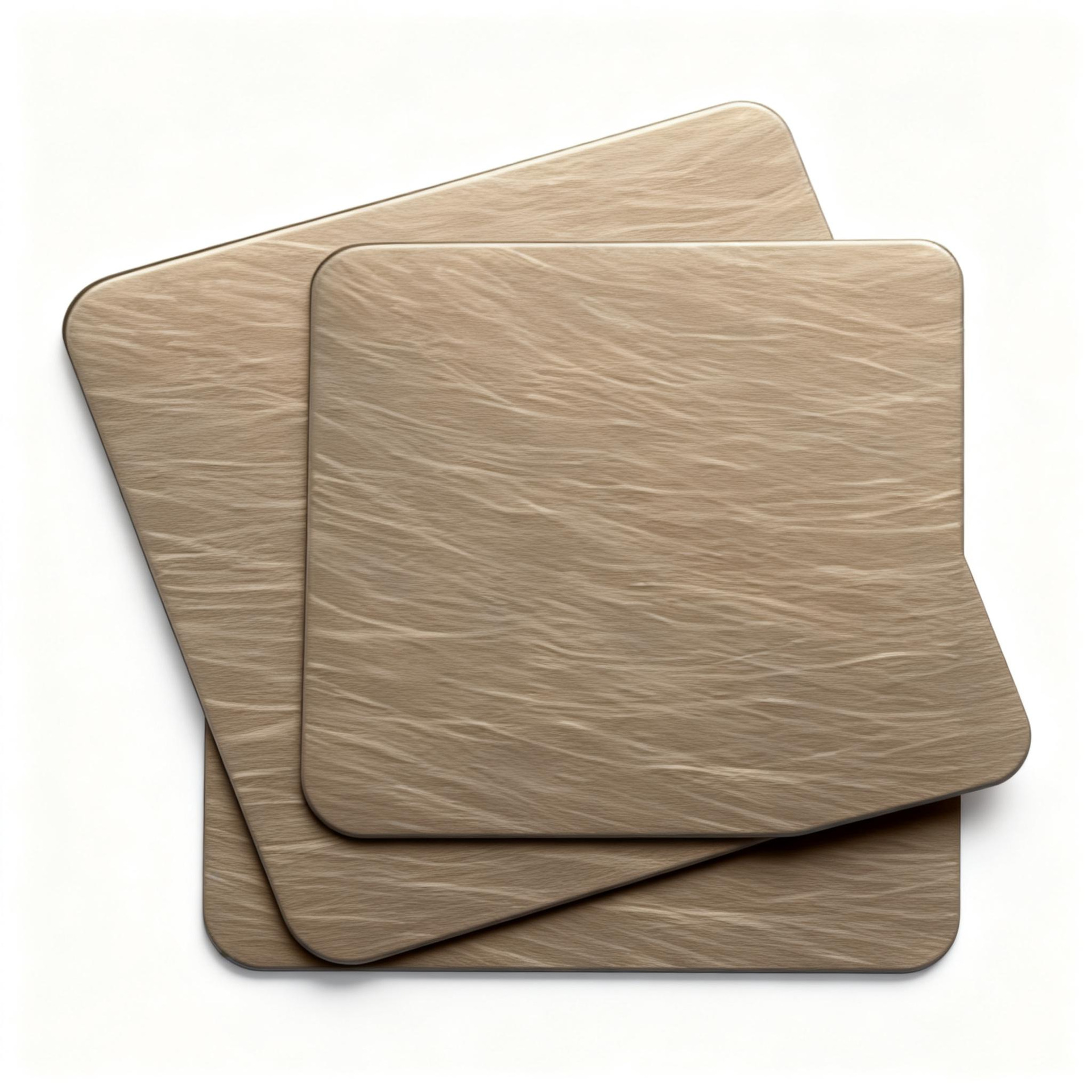 Stainless Steel Random Pattern Vacuum Coating Bronze Gold Plate