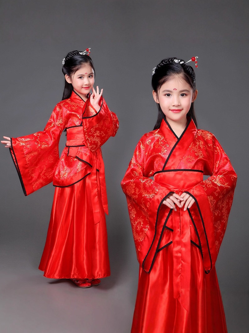 Children's Ancient Fairy Dress Han Dynasty Princess and Concubine Improved Little Girl Photo Studio Performance Photo Dance Performance Costume