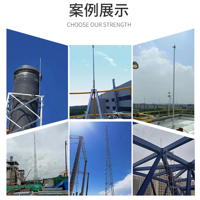 Manufacturers stainless steel construction engineering bridge single-pin insulated spherical lightning receptor rod early discharge lightning protection lightning rod