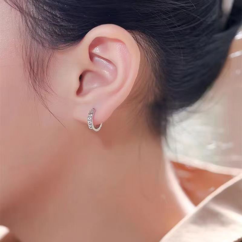 Аутентичные серьги из 999 стерлингового серебра для женщин, модные серьги с медной монетой, элегантные, антиаллергенные, серьги с кольцом из чистого серебра