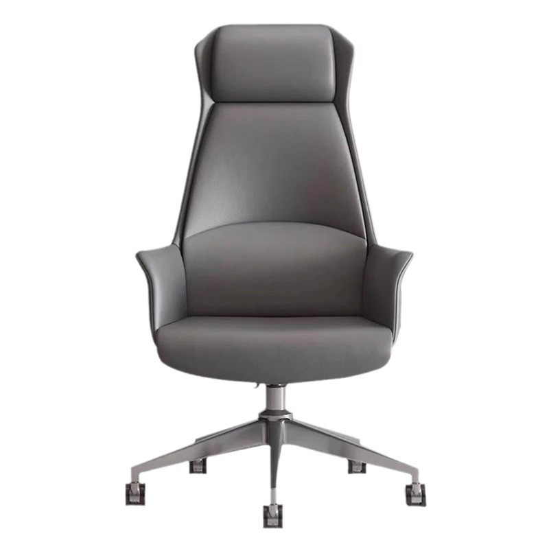 Boss Chair, Comfortable for Long Sitting, Simple Conference Business Leather Chair, Office Executive Chair, Live Broadcast Home Study Computer Chair