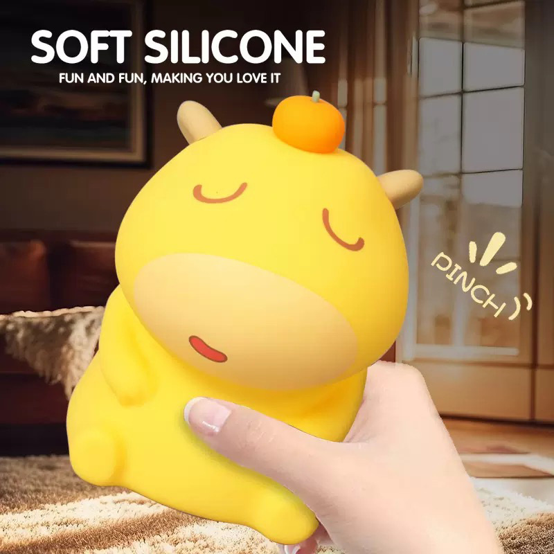 Source Manufacturer Custom-Produced Silicone Night Light Cartoon Animation Appearance Capybara Lulu Capibara Pat Light