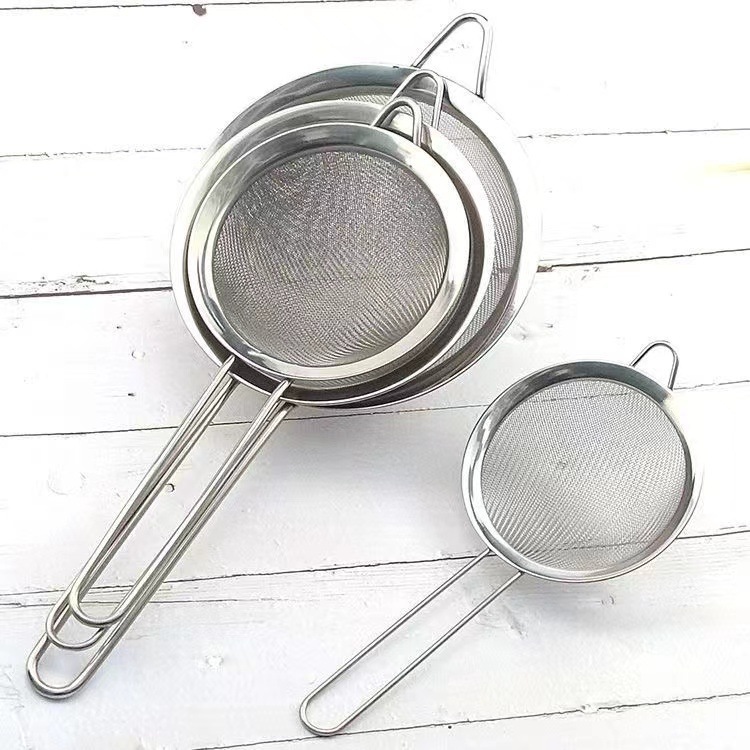 шумовка из нержавеющей стали с крупной фильтрующей сеткой для соевого молока, антипрыжковая, ложка для пены, сито для масла