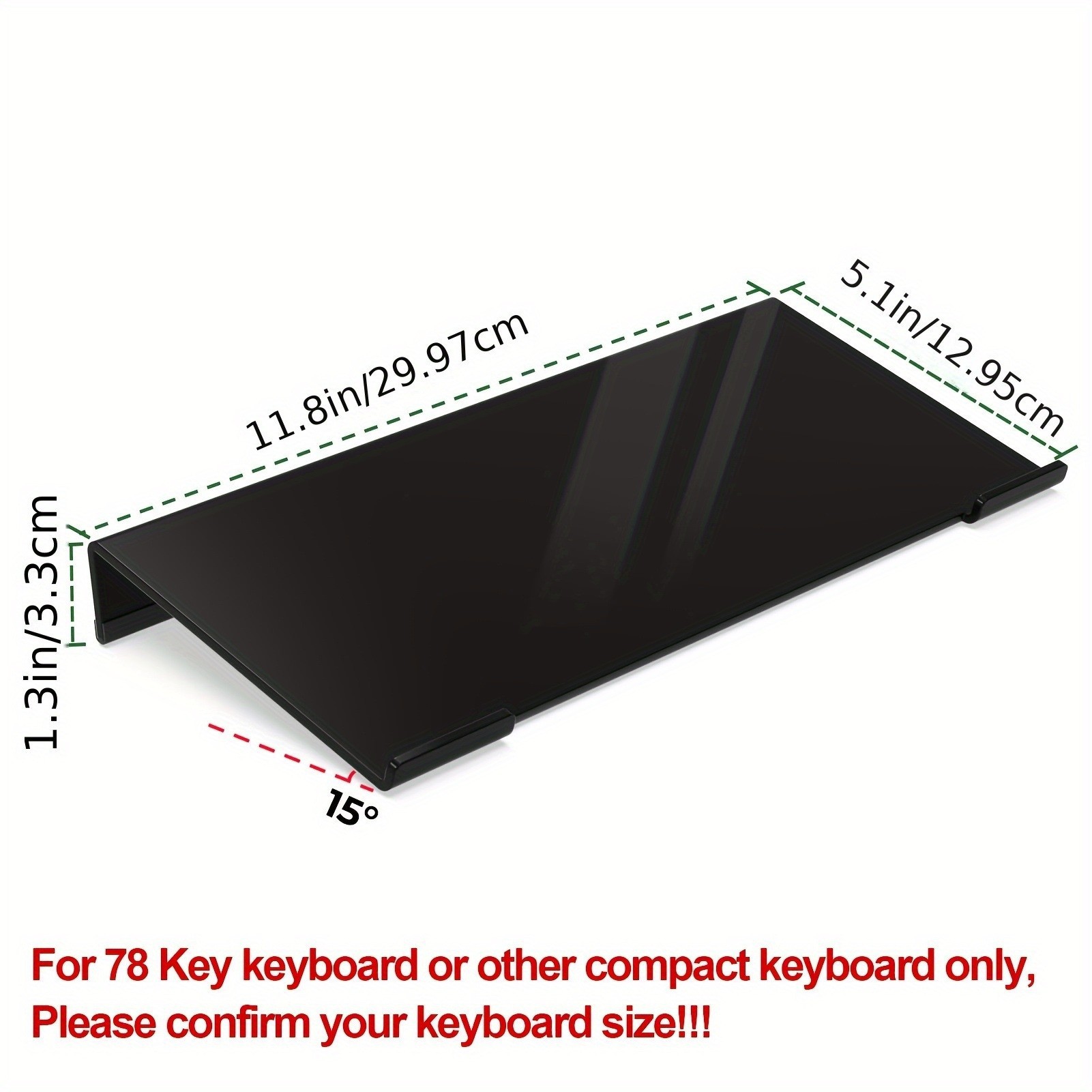 Factory Direct Supply Transparent Acrylic Keyboard Tray Computer Keyboard Pad Multi-Purpose Dust Cover Free Labeling
