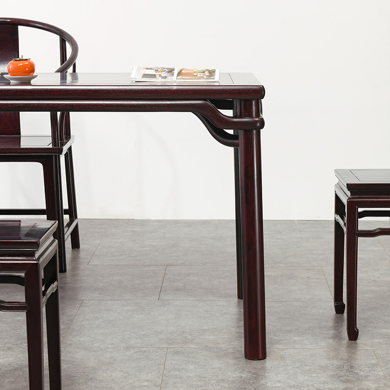 German 2026 New Model Manufacturer African Rosewood Tea Table Zambian Blood Sandalwood Tea Table New Chinese Style Wang Shixiang Dry Brewing