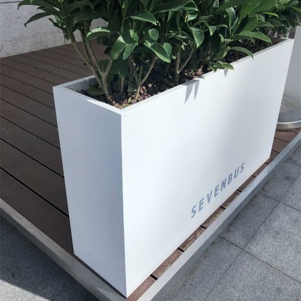 Stainless Steel Outdoor Combination Flower Box Wrought Iron Flower Bed Sales Department Commercial Street Fence Partition Screen Flower Stand Flower Trough