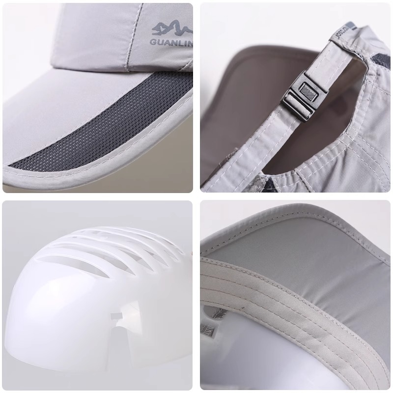 Hat Anti-collision Baseball Type Labor Protection Hat Cloth Summer Workshop Factory Breathable Lightweight Anti-collision Duck Tongue Safety Hat