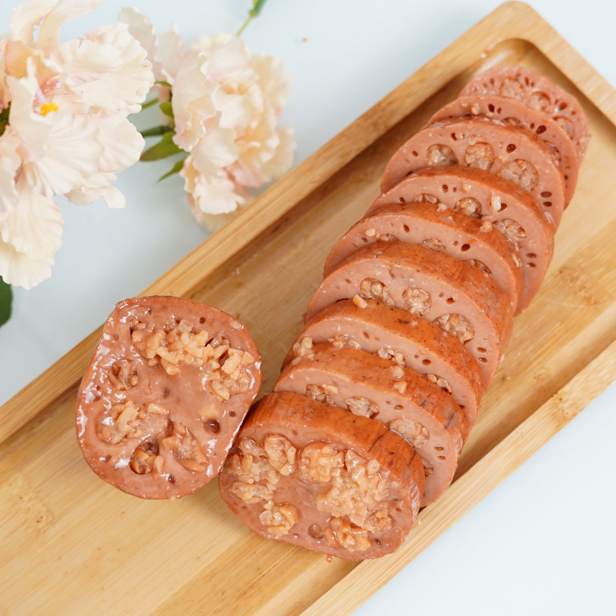 Freshly Launched Osmanthus Glutinous Rice Lotus Root Honey Juice Fresh Lotus Root Vacuum Ready-To-Eat Sweet and Soft Glutinous Baoying Specialty Snacks