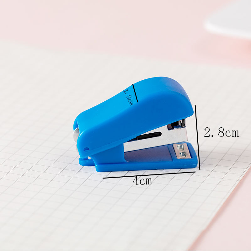 Cross-border hot Mini small stapler student supplies labor-saving set stapler 2004 spot supply