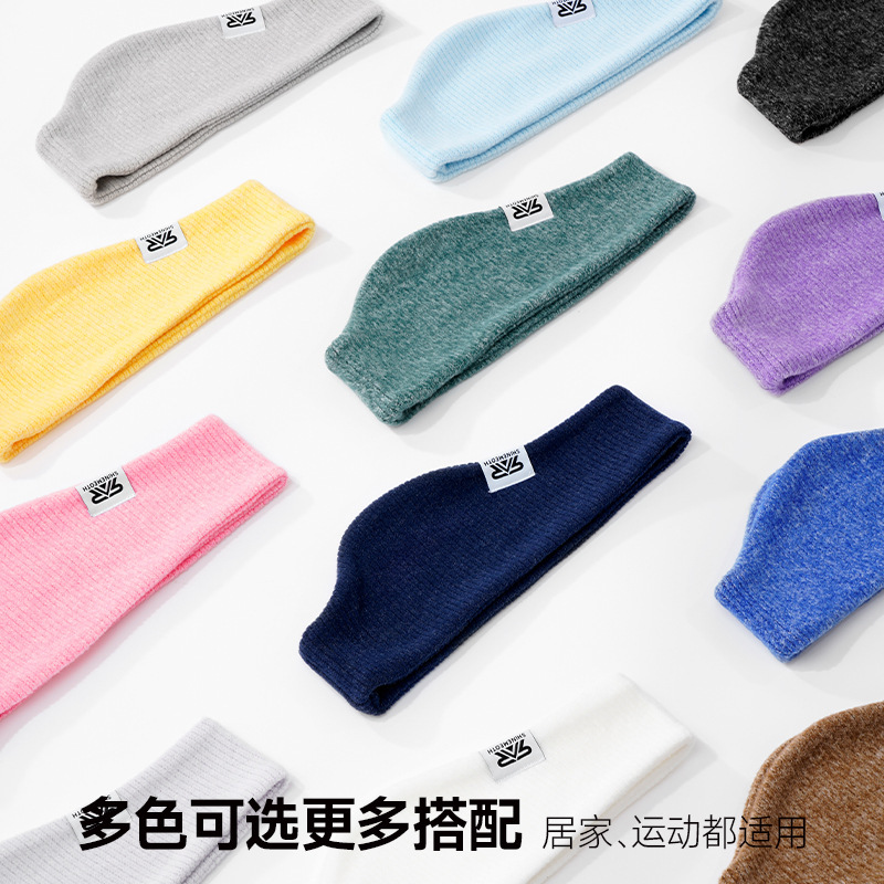 Wholesale Sports Headbands for Autumn and Winter, Double-Layer Ear Protection Headbands for Women, Windproof and Warm Earmuffs for Running, Sports Headbands