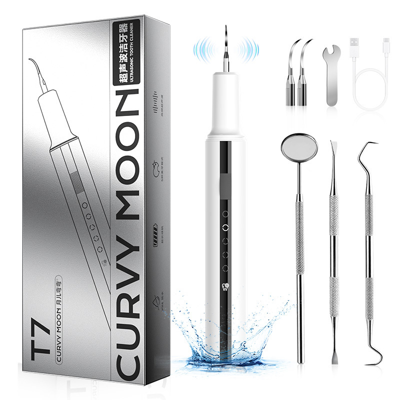 Source Factory Yue'Erwanwan Ultrasonic Tooth Cleaner Cross-Border Electric Tooth Cleaner Removes Dental Calculus and Cleans the Oral Cavity