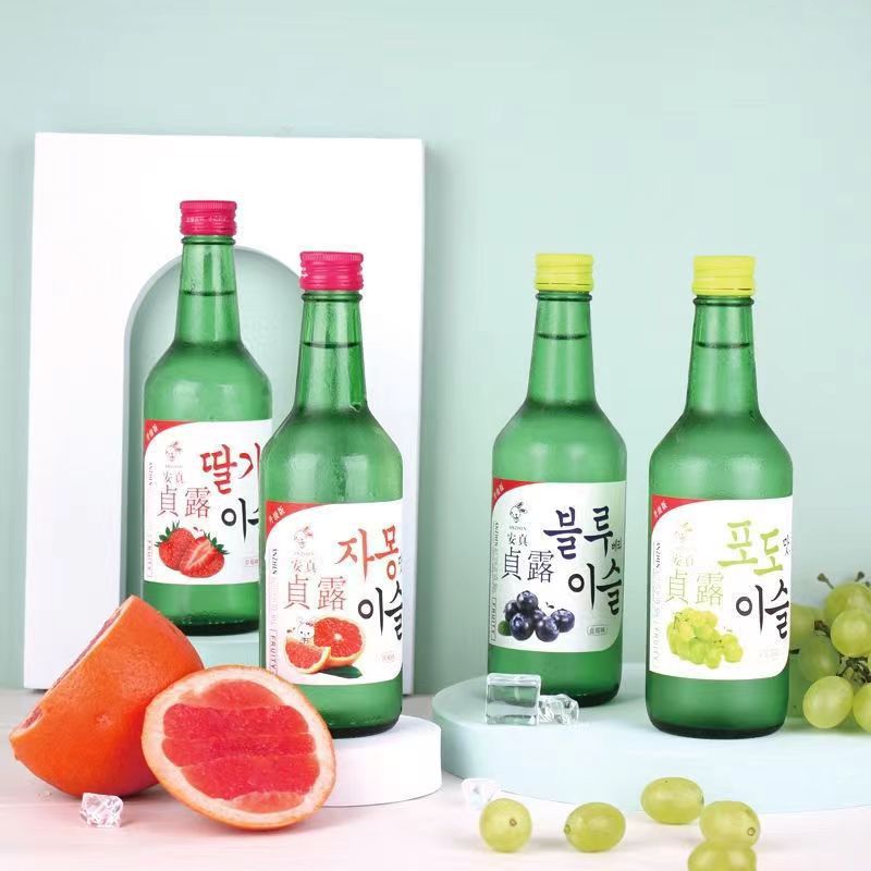 Korean Style Roasted Wine, Sake, Fruit Wine, Low Alcohol Wine for Women, 360ml*20 Bottles, Whole Box Wholesale
