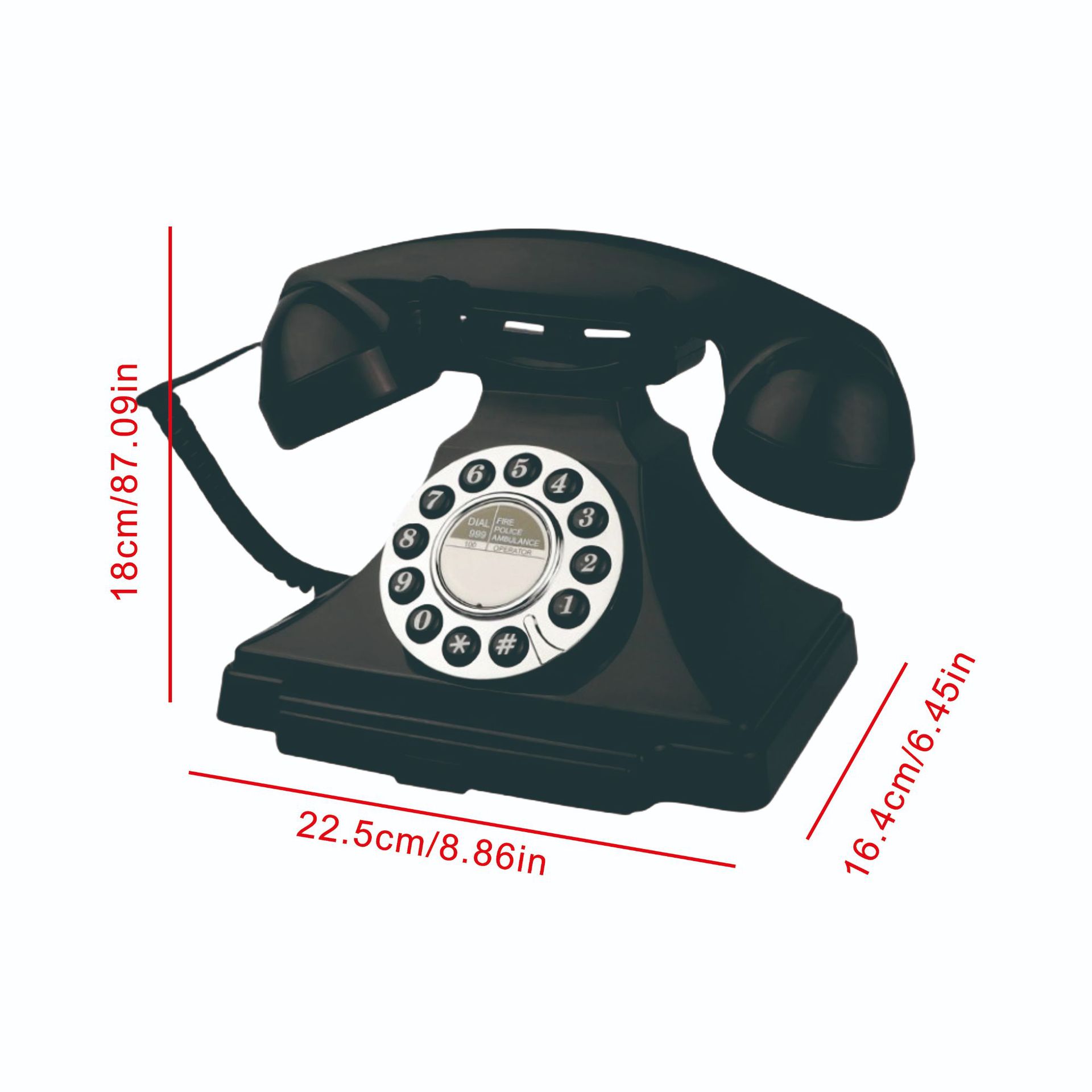 Wedding party DIY audio message book phone retro hotel phone message antique button cross-border wholesale