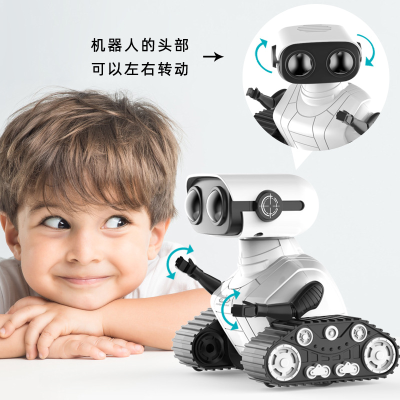 Remote Control Robot Toy Children's Sound and Light Charging Robot Remote Control Car Boy Toy Gift Manufacturer Wholesale