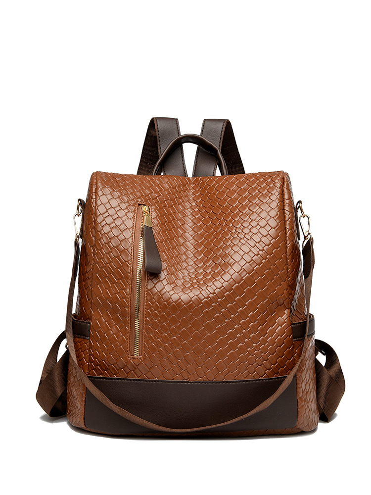 Business Backpack for Commuting and Business Trips, Large Capacity, Woven Pattern, Business Backpack Bags, Multi-Functional Backpack