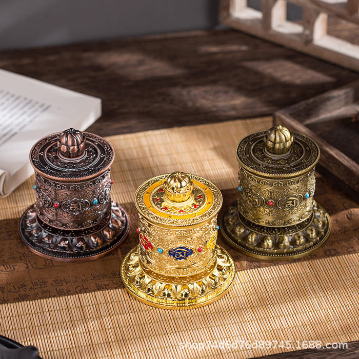 Finger Twisting Warp Wheel Finger Twisting Warp Wheel Six Character Mantra Guanyin Heart Mantra Warp Wheel Ornaments small size