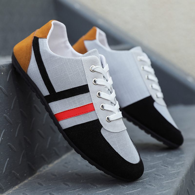 Men's Shoes Autumn New Casual Shoes Korean Style Trendy All-match Bean Shoes Breathable Old Beijing Cloth Shoes Work Shoes for Men