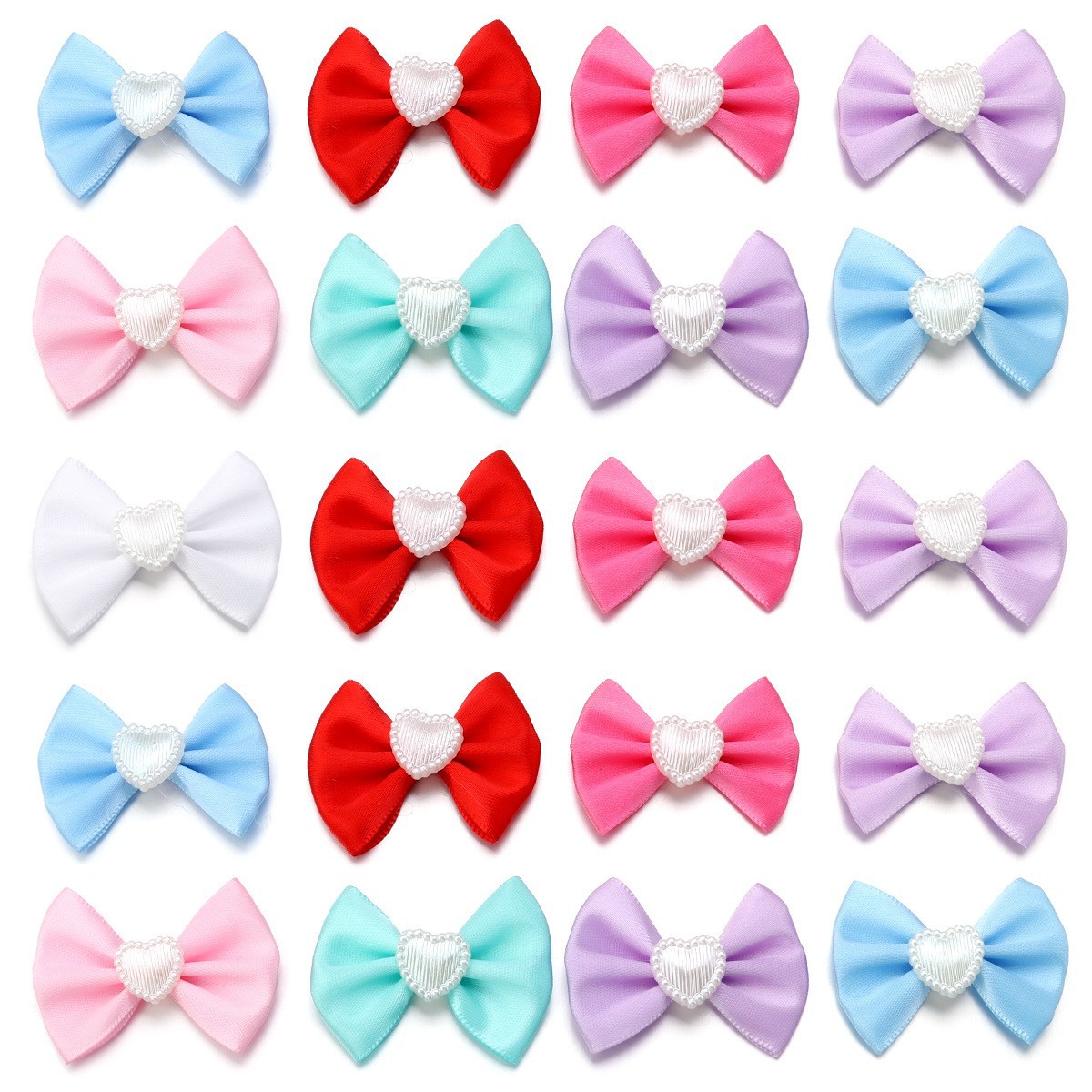 Polyester with Peach Heart Bow Wedding Gift Wedding Candy Box Material Accessories Plush Doll Toys Clothing Accessories