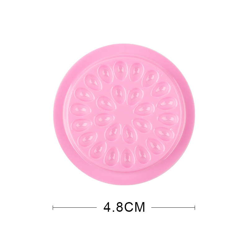 Cross-border new factory direct no base pattern plate false eyelashes grafting glue tray pink PVC gasket batch