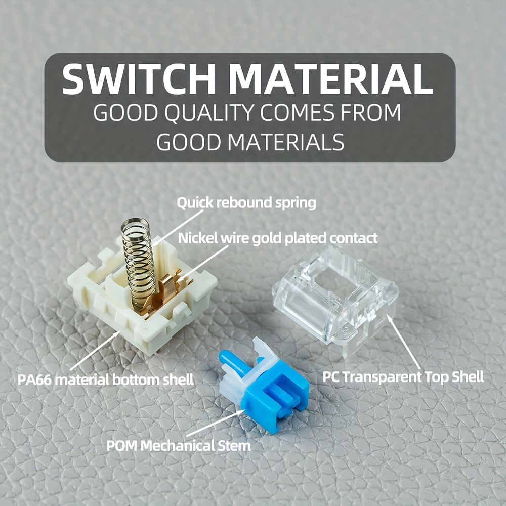 Itly Mechanical Keyboard Switches Linear Switches Black Switch Brown Switch Red Switch Green Switch Suitable for DIY Keyboard Switches