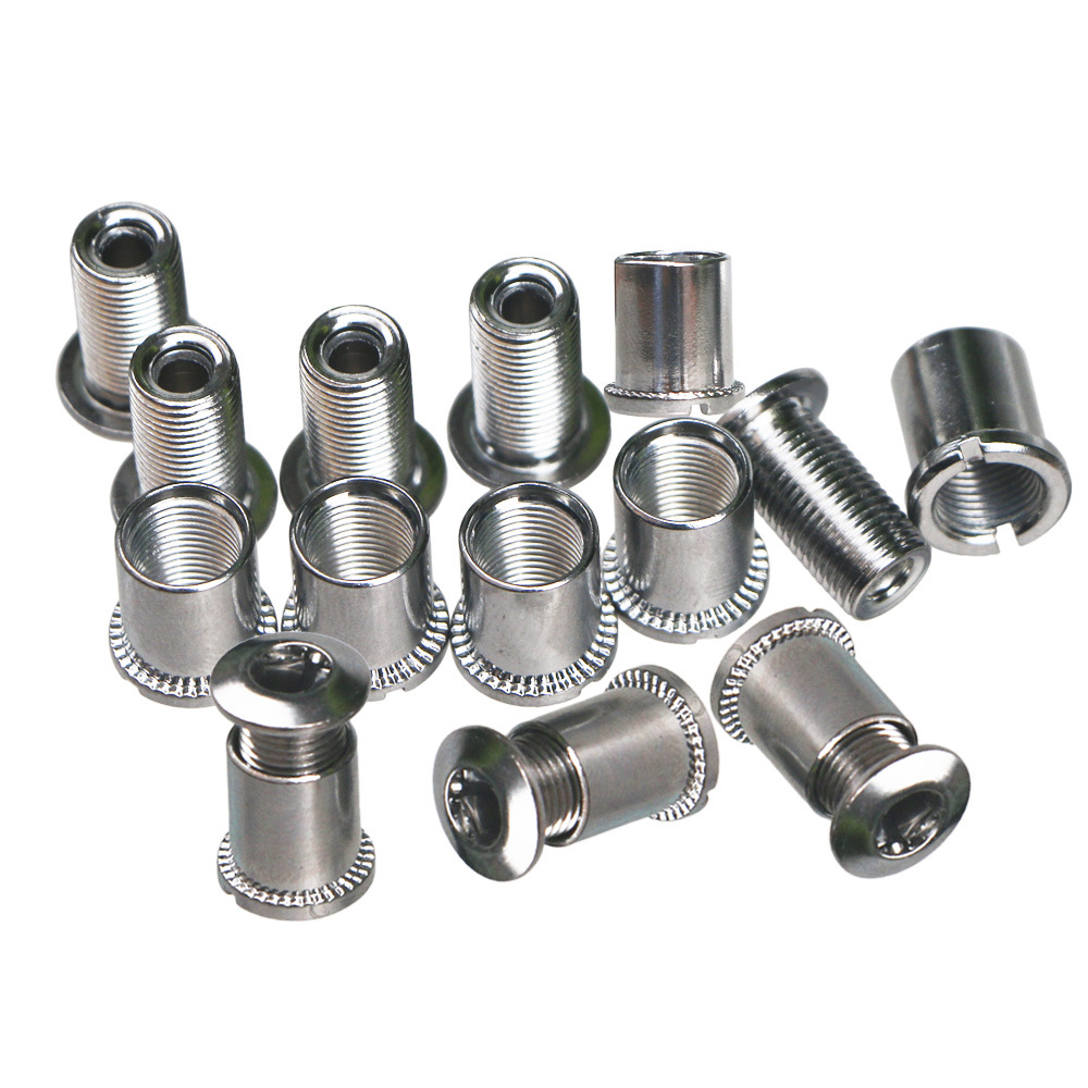 Mountain bike bicycle tooth plate fixing screw road bike tooth plate single Plate double plate three plate aluminum alloy screw