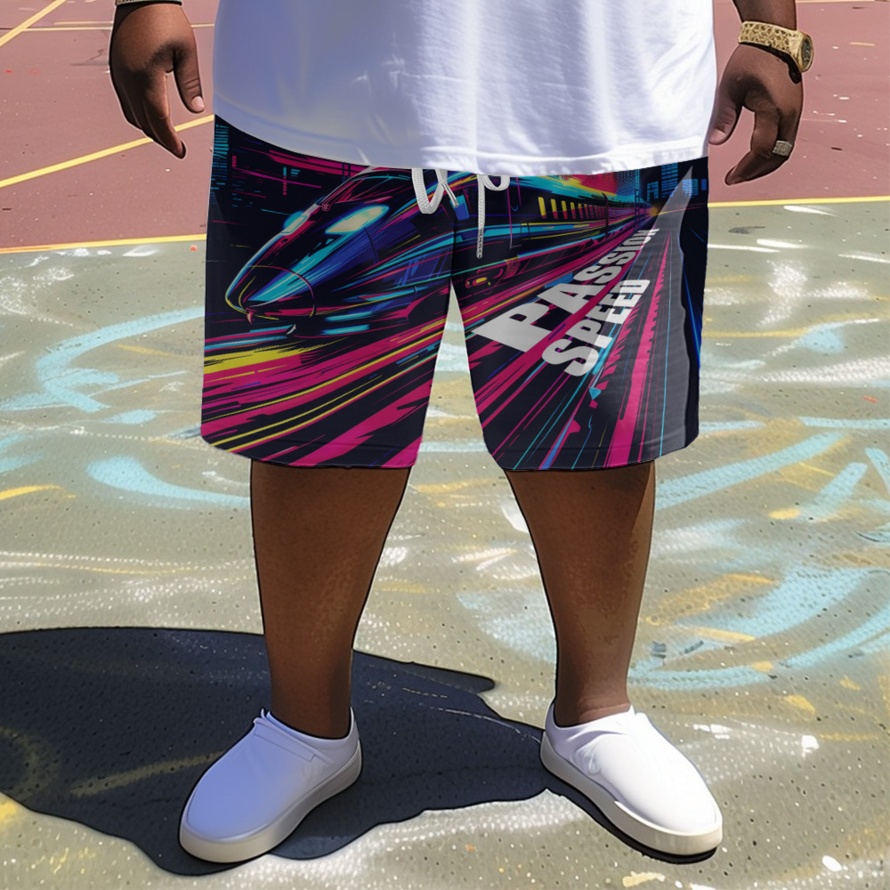 Spring and Summer European and American plus size Beach Shorts 3D Printing Various Patterns Cross-border Foreign Trade Loose Leisure Comfortable Home