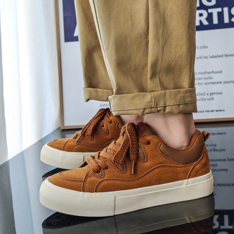 Vasibaen Men's Shoes Black Canvas Shoes National Fashion Brand Shoes 2024 New Spring and Autum Trendy Shoes Casual Sneakers