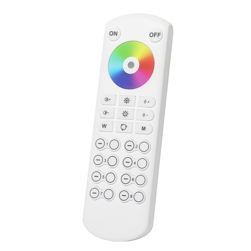 2.4g Group Led Dimming Controller Rgb/Rgbwc Colorful Light Strip Intelligent Grouping Wireless Touch Dimmer