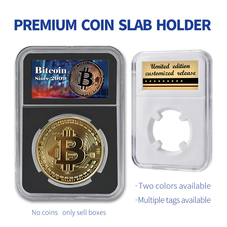 Коробка для идентификации золотых монет Cross-border США Оценка Коробка для коллекции монет Защитная коробка Пустая коробка для хранения монет