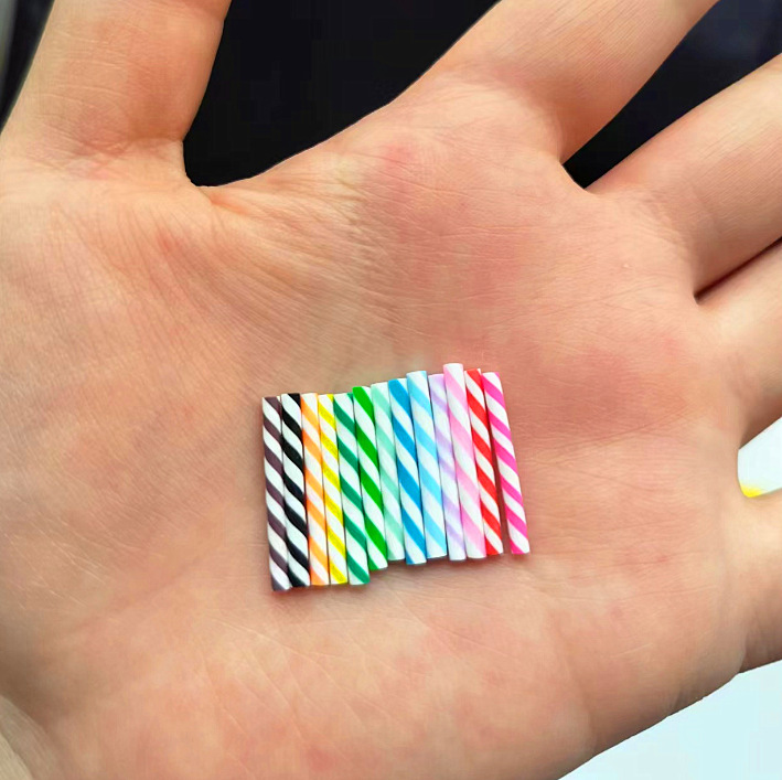 Simulation Mini Cake Candle Straw Soft Pottery Chocolate Bars Candy Bars Cream Glue Clay Simulation Cake Accessories