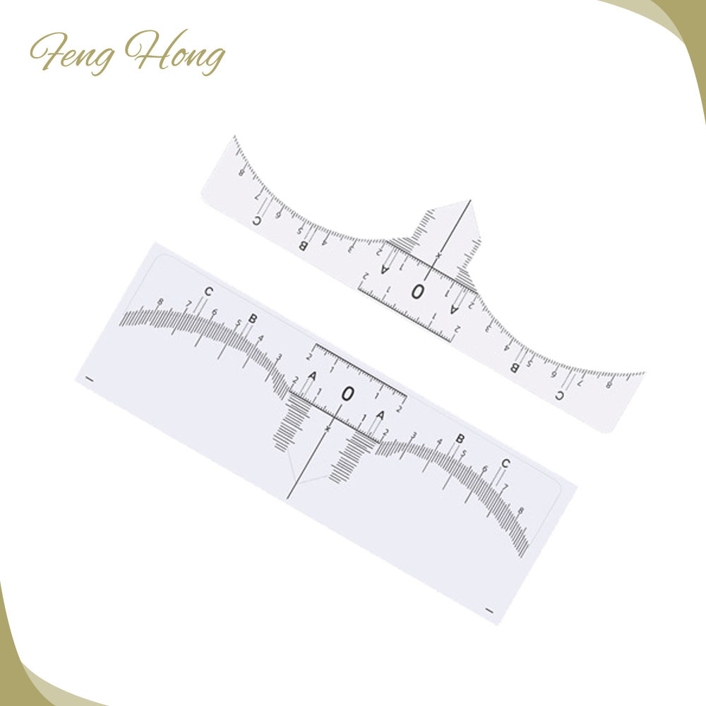 Вышивка ПВХ паста для бровей стандартный инструмент для дизайна бровей трехточечное позиционирование баланс бровей