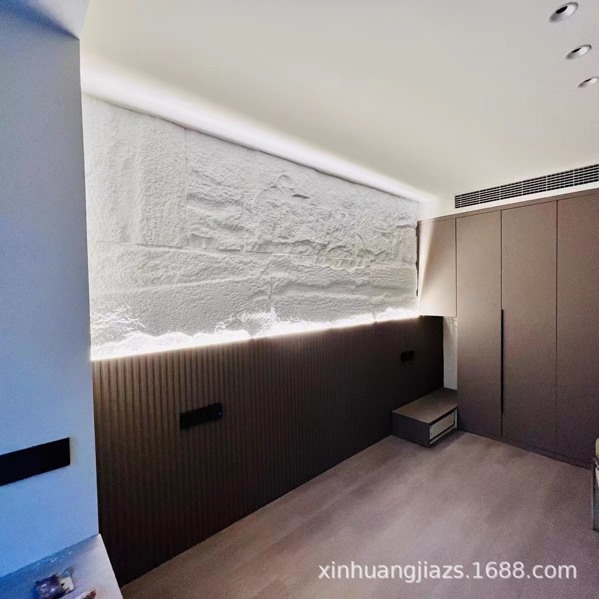 Pu Stone Thin Pu Stone Skin Polyurethane Simulated Exterior Wall Artificial Stone Lightweight Mushroom Stone Large Slab Xinhuangjia