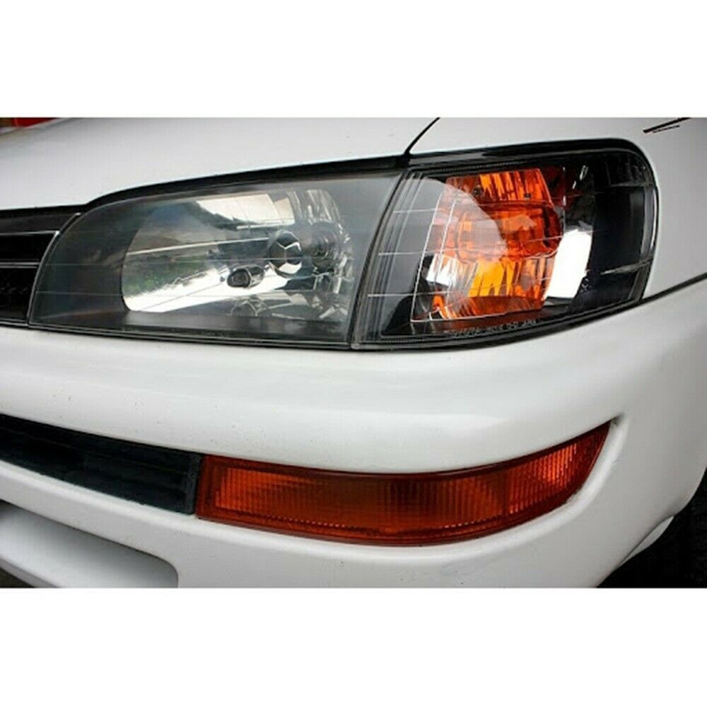 Suitable for Toyota Corolla AE100 AE101 modified headlights black corner lights black headlight corner lights