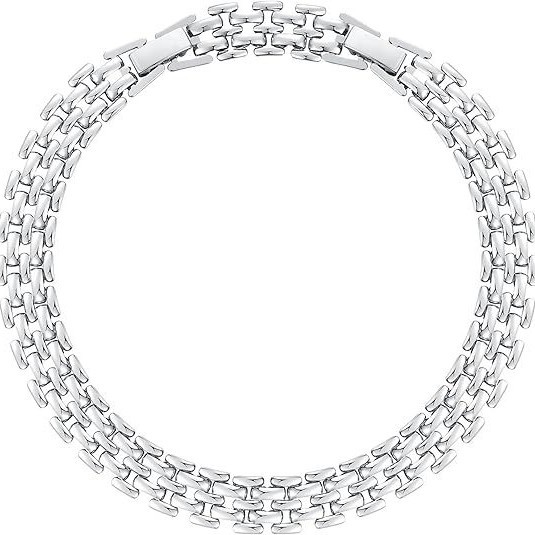 European and American Fashion New Cuban Chain Plated 925 Silver Anklet Exaggerated Versatile Thick Chain Anklet Wide Beach Foot Accessories