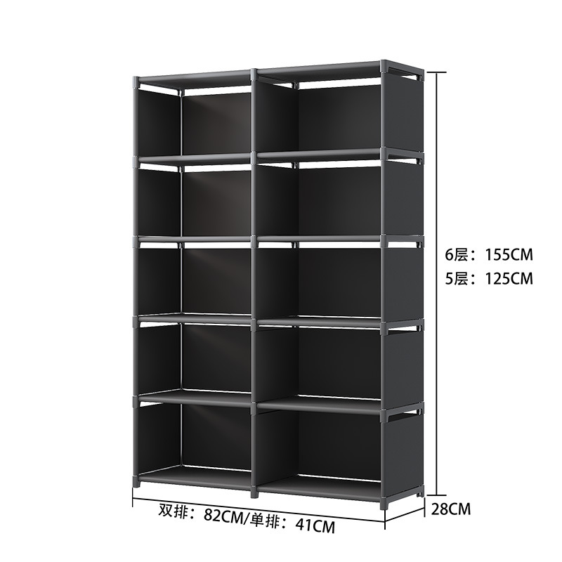 Simple Bookshelf Floor Storage Rack Student Bookshelf Children's Storage Rack Wall Shelf Cabinet Assembly Storage Storage Cabinet