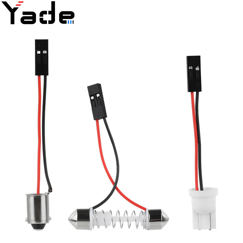 Yade car LED accessories T10 head double pointed spring BA9S head reading light board lamp accessories head car light