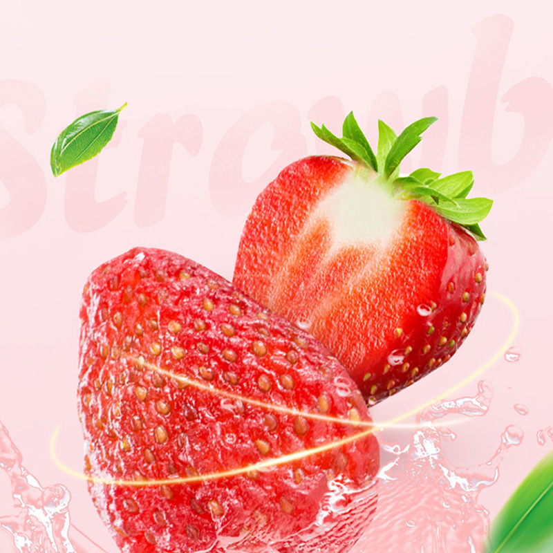 Baicaowei Dried Strawberries 100g Box, 70 Packs, Popular Online, Sweet and Sour Dried Fruit Snacks, Ready-To-Eat