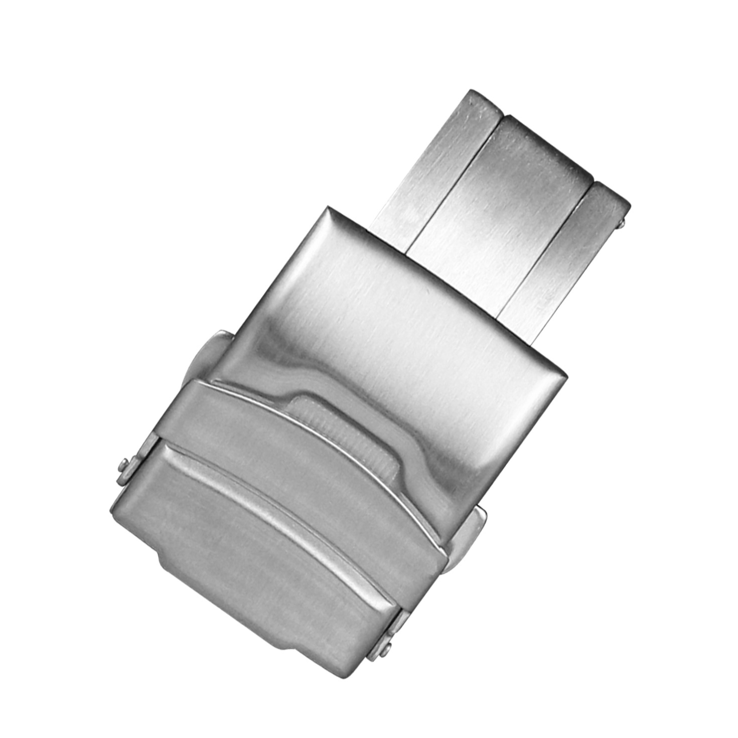 Solid 304 stainless steel water ghost turtle back watch buckle high-end double insurance belt buckle folding plate double press watch buckle accessories