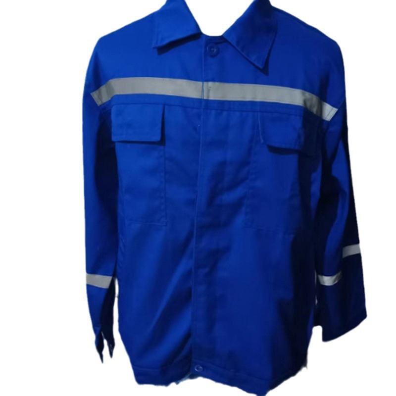 Labor Protection Work Clothes Customized with Reflective Strips and Buttons Suit Men's Export Source Customization