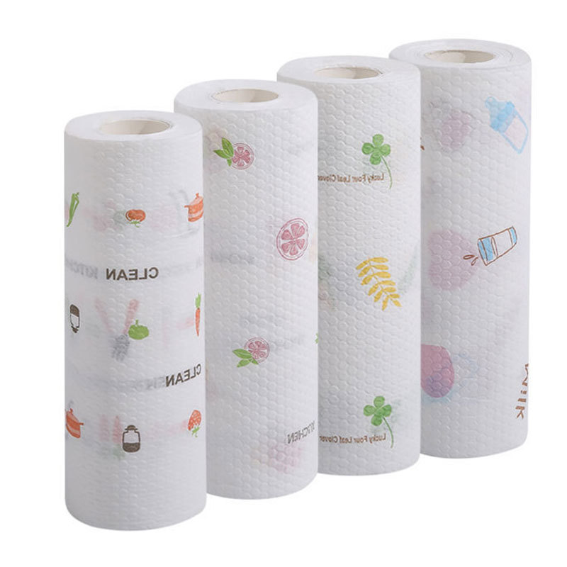 Lazy Rag Wet and Dry Household Cleaning Products Kitchen Paper Special Paper Towel Disposable Dishwashing Cloth Household