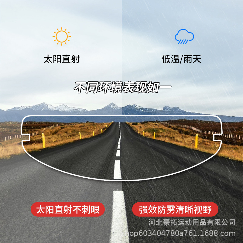 Hanstate Helmet Lens Anti-Fog Film Hd Chameleon Motorcycle Full-Face Helmet Universal Anti-Fog Patch
